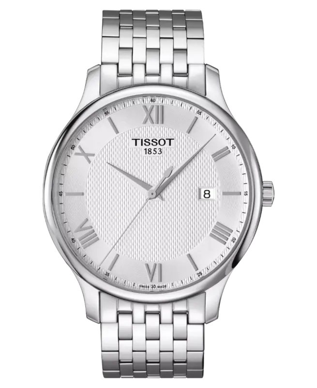 Tissot Tradition Gent Silverfärgad/Stål 42 mm T063.610.11.038.00