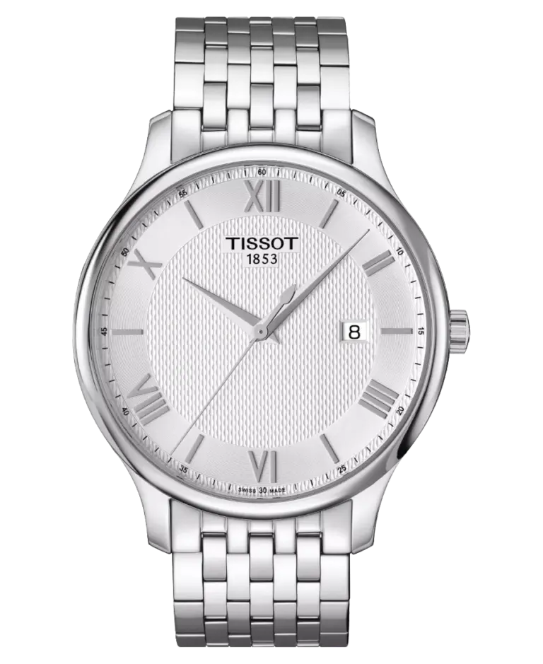 Tissot Tradition Gent Silverfärgad/Stål 42 mm T063.610.11.038.00