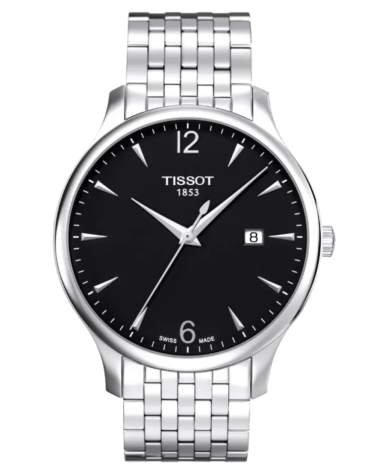 Tissot Tradition Svart/Stål 42 mm T063.610.11.057.00
