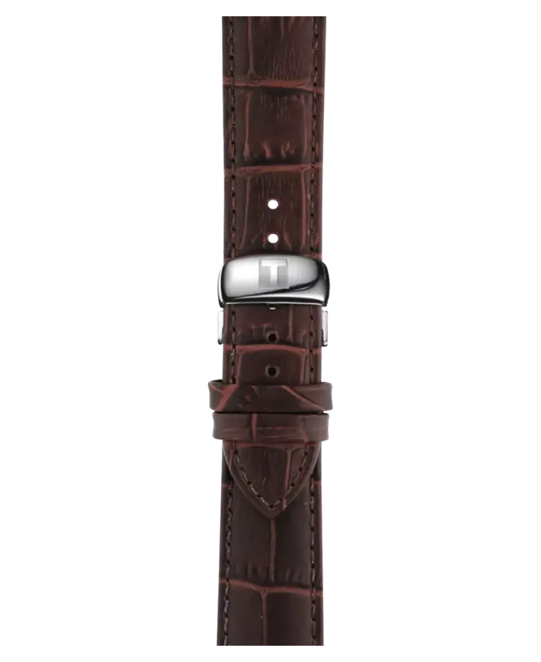 Tissot Tradition Vit/Läder 42 mm T063.610.16.037.00