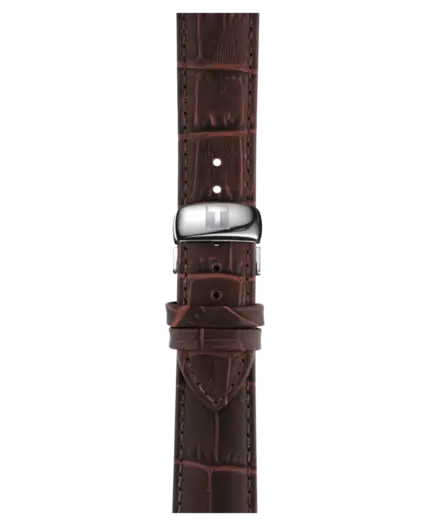 Tissot Tradition Silverfärgad/Läder 42 mm T063.610.16.038.00