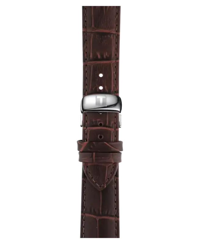 Tissot Tradition Silverfärgad/Läder 42 mm T063.610.16.038.00