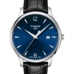 Tissot Tradition Blå/Läder 42 mm T063.610.16.047.00