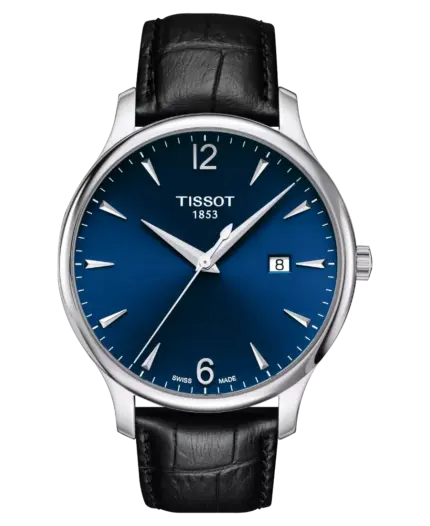 Tissot Tradition Blå/Läder 42 mm T063.610.16.047.00