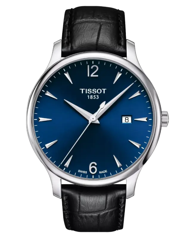 Tissot Tradition Blå/Läder 42 mm T063.610.16.047.00