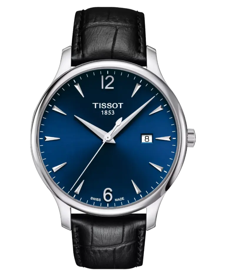 Tissot Tradition Blå/Läder 42 mm T063.610.16.047.00