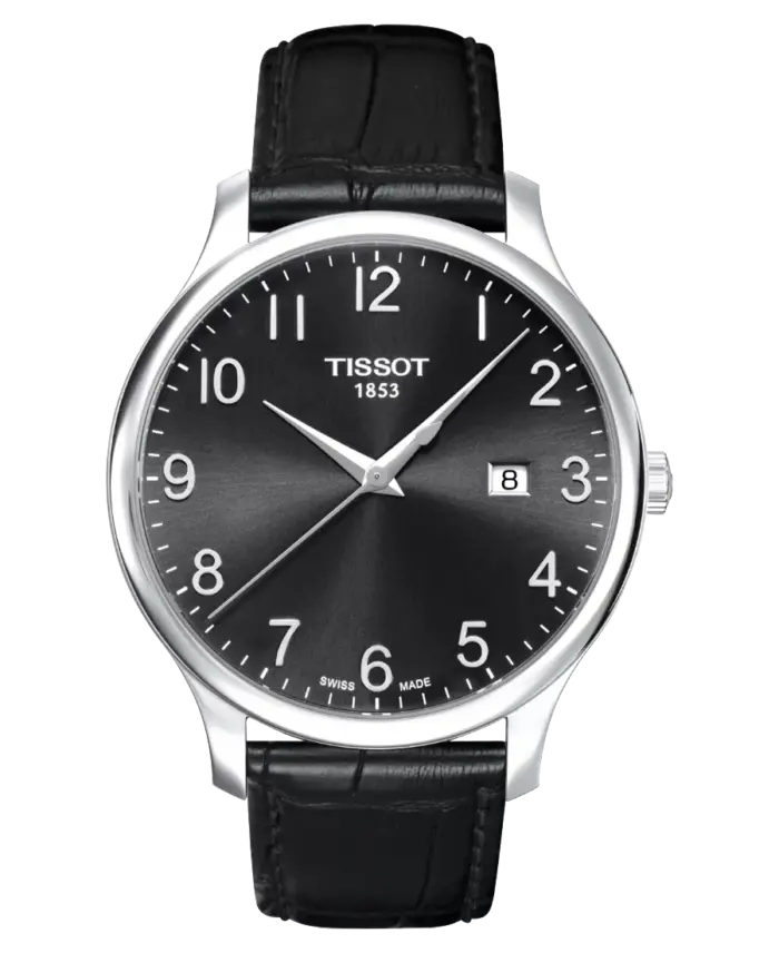 Tissot T-Classic Tradition Svart/Läder 42 mm - Bild 1