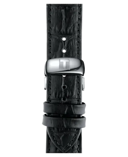Tissot Tradition Svart/Läder 42 mm T063.610.16.057.00