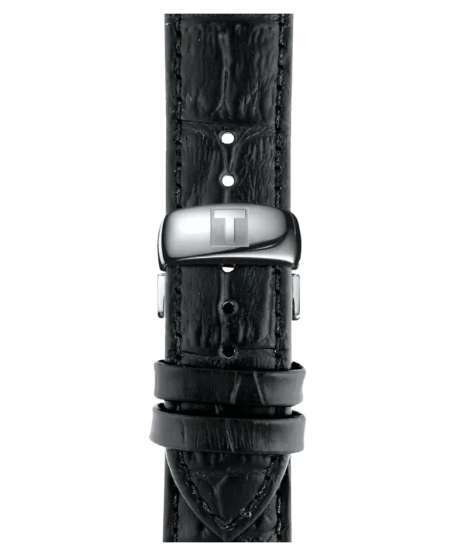 Tissot Tradition Svart/Läder 42 mm T063.610.16.057.00