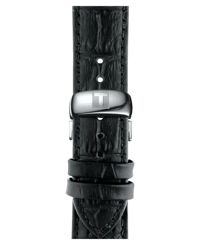 Tissot Tradition Svart/Läder 42 mm T063.610.16.057.00