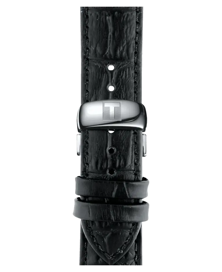 Tissot Tradition Svart/Läder 42 mm T063.610.16.057.00