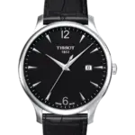 Tissot Tradition Svart/Läder 42 mm T063.610.16.057.00