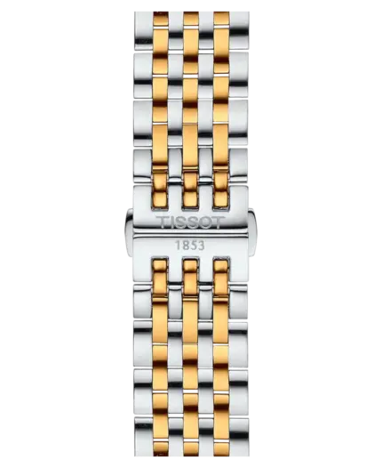 Tissot T-Classic Silverfärgad/Gulguldtonat stål 42 mm T063.610.22.037.00