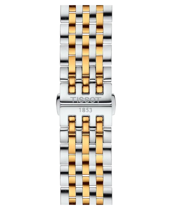 Tissot T-Classic Silverfärgad/Gulguldtonat stål 42 mm T063.610.22.037.00