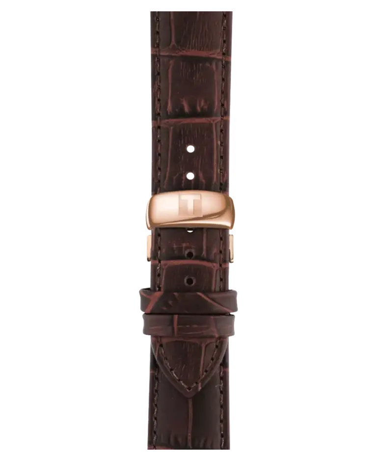 Tissot Tradition Vit/Läder 42 mm T063.610.36.037.00
