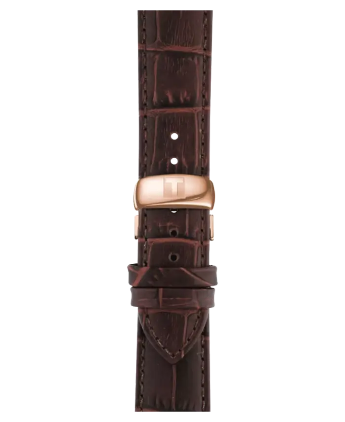 Tissot Tradition Silverfärgad/Läder 42 mm T063.610.36.038.00