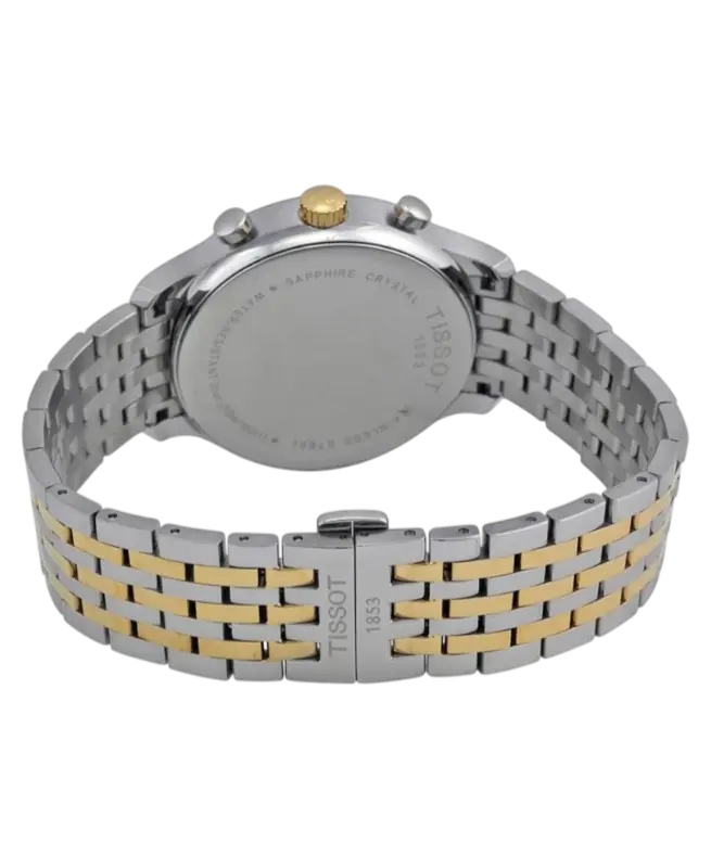 Tissot T-Classic Silverfärgad/Gulguldtonat stål 42 mm T063.617.22.037.00