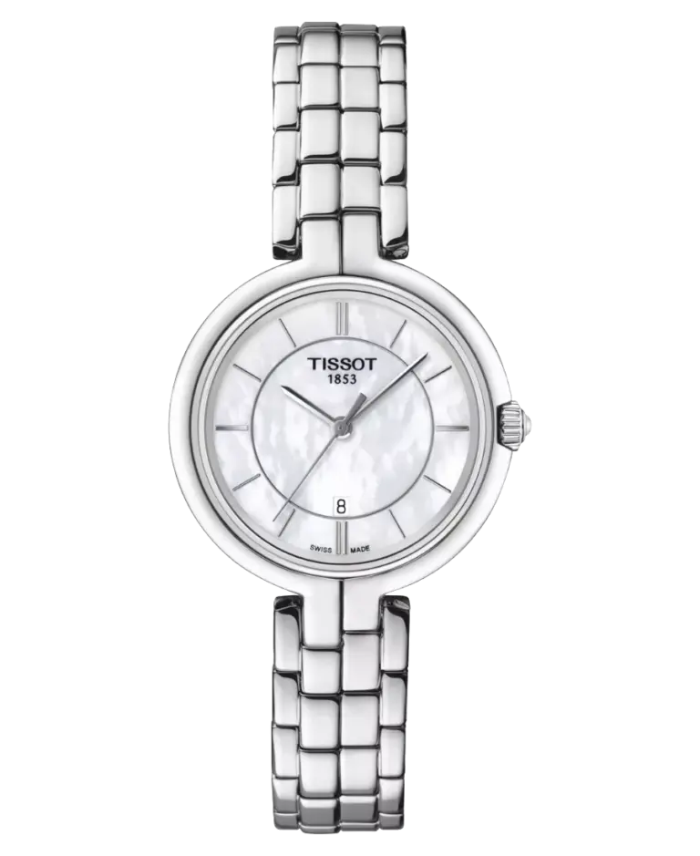 Tissot T-Lady Flamingo Vit pärlemor/Stål 26 mm T094.210.11.111.00