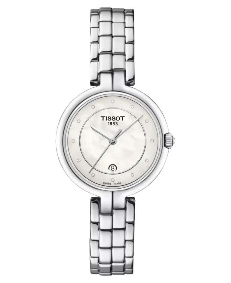 Tissot Flamingo Vit pärlemor/Stål 30 mm T094.210.11.116.01