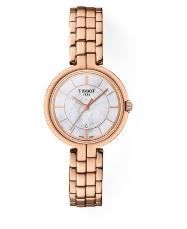 Tissot T-Trend Vit/Roséguldstonat stål 26 mm T094.210.33.111.01
