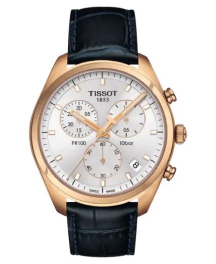 Tissot T-Touch II Silverfärgad/Läder 41 mm