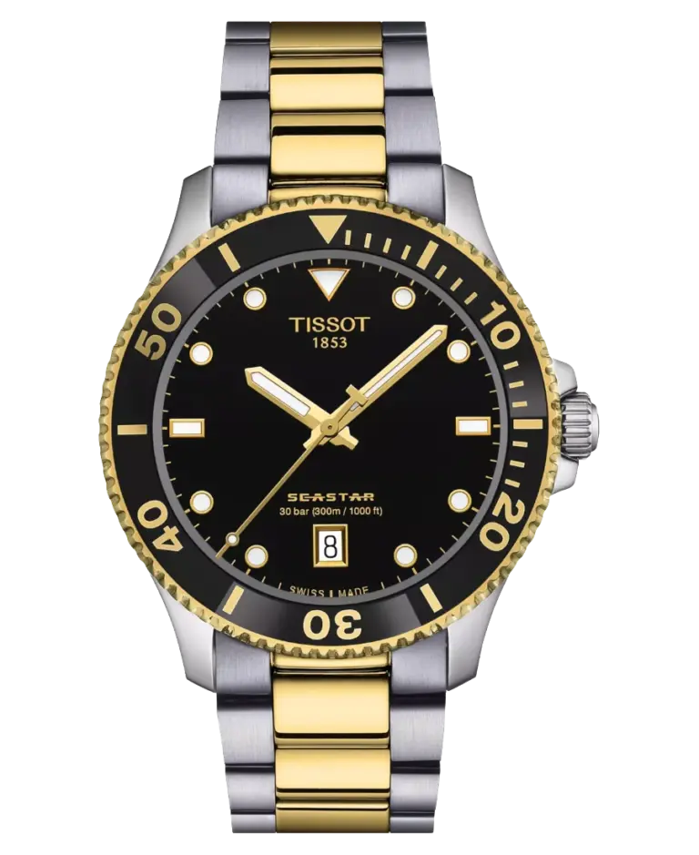 Tissot Seastar Svart/Stål 40 mm T120.410.22.051.00