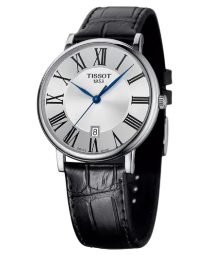 Tissot Carson Silverfärgad/Läder 40 mm T122.410.16.033.00