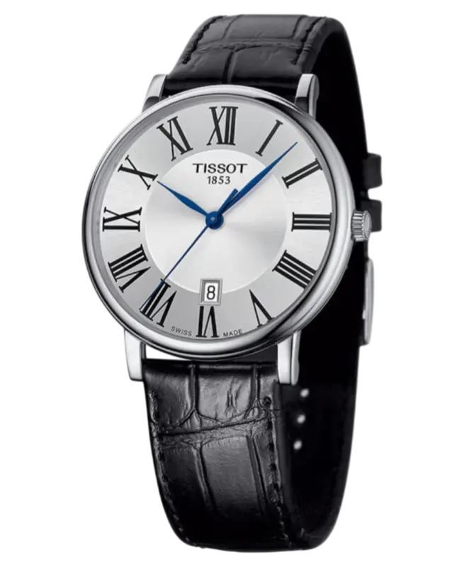 Tissot Carson Silverfärgad/Läder 40 mm T122.410.16.033.00