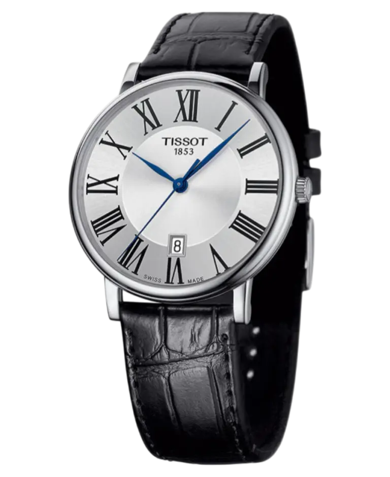 Tissot Carson Silver/Läder 40 mm T122.410.16.033.00