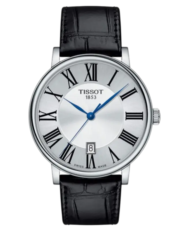 Tissot Carson Silverfärgad/Läder 40 mm T122.410.16.033.00