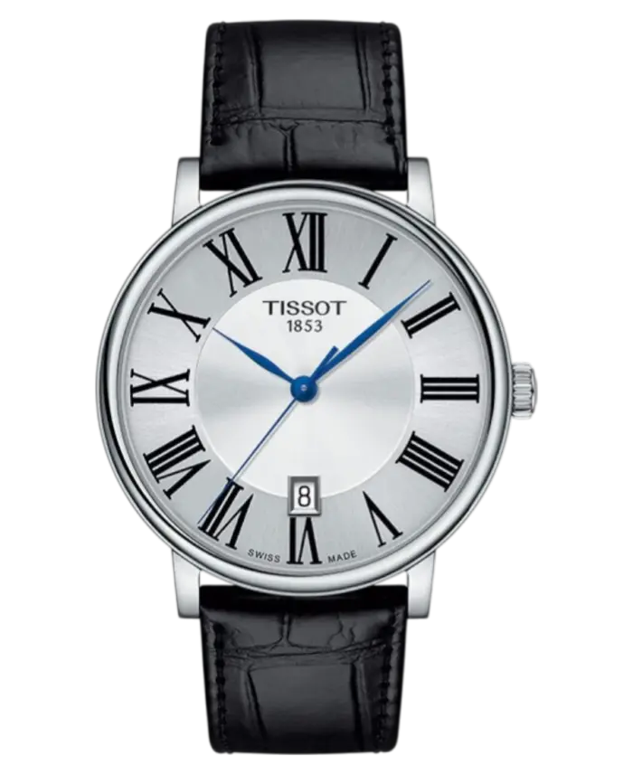 Tissot Carson Silver/Läder 40 mm T122.410.16.033.00