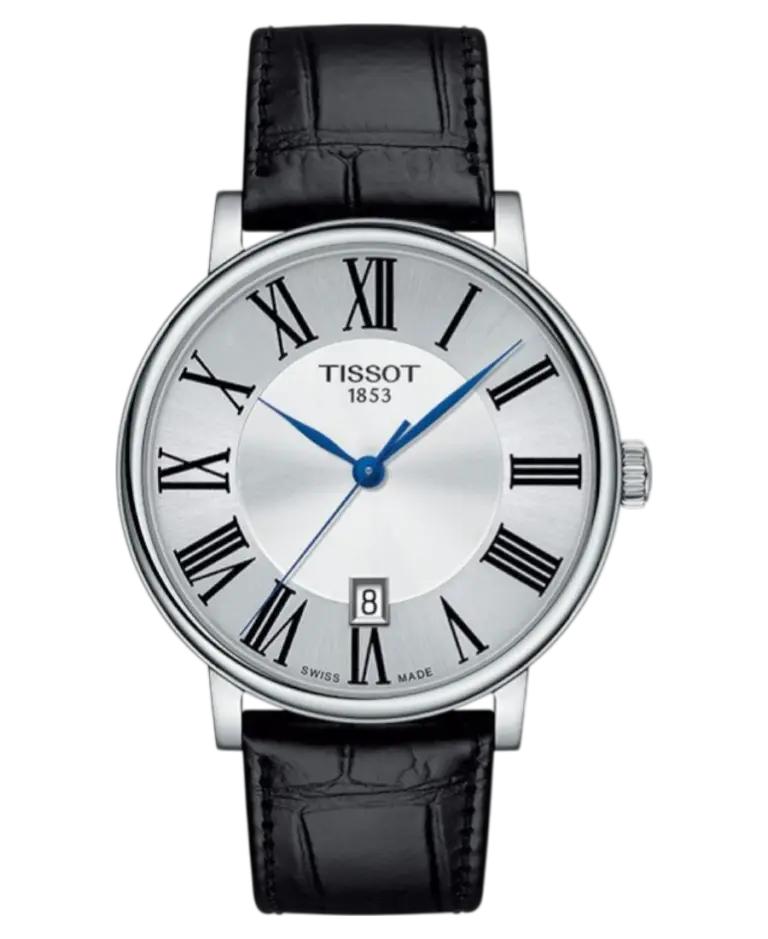 Tissot Carson Silver/Läder 40 mm T122.410.16.033.00