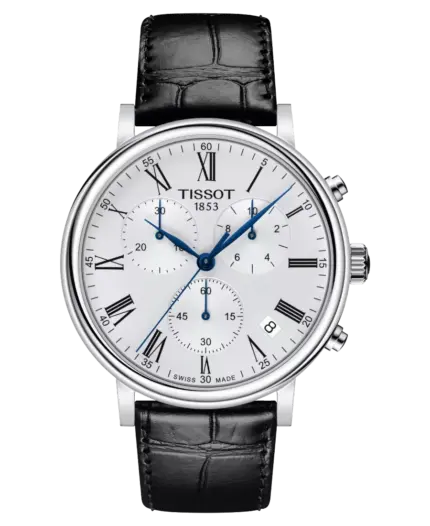 Tissot Carson Silverfärgad/Läder 41 mm T122.417.16.033.00