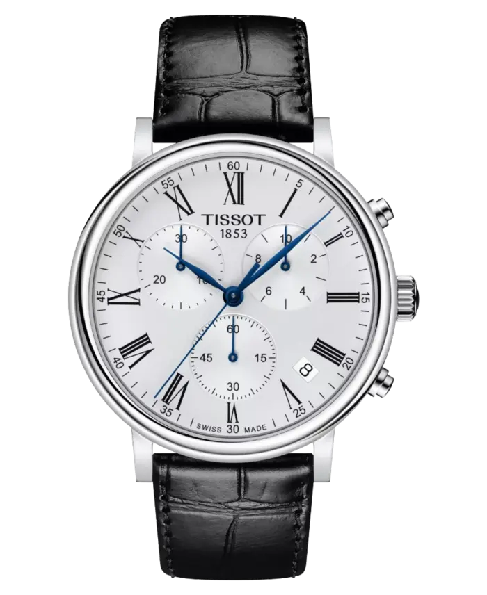 Tissot Carson Silverfärgad/Läder 41 mm - Bild 1