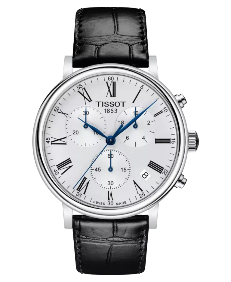 Tissot Carson Silver/Läder 41 mm T122.417.16.033.00