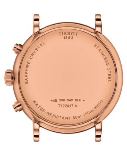 Tissot Carson Silverfärgad/Roséguldstonat stål 41 mm T122.417.36.033.00