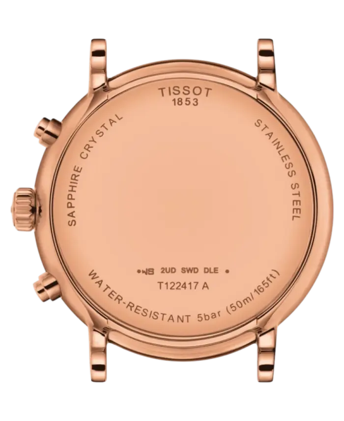 Tissot Carson Silverfärgad/Roséguldstonat stål 41 mm T122.417.36.033.00