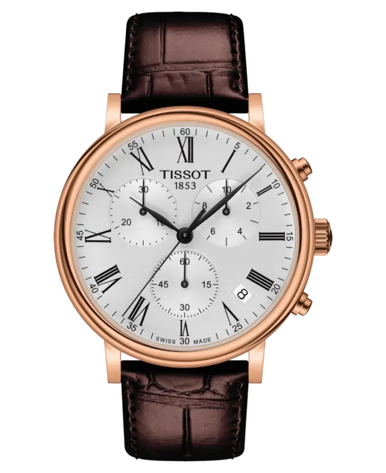 Tissot Carson Silverfärgad/Läder 41 mm T122.417.36.033.00