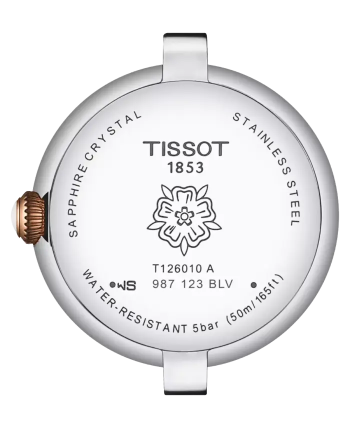 Tissot T-Lady Silverfärgad/Roséguldstonat stål 26 mm T126.010.22.013.01
