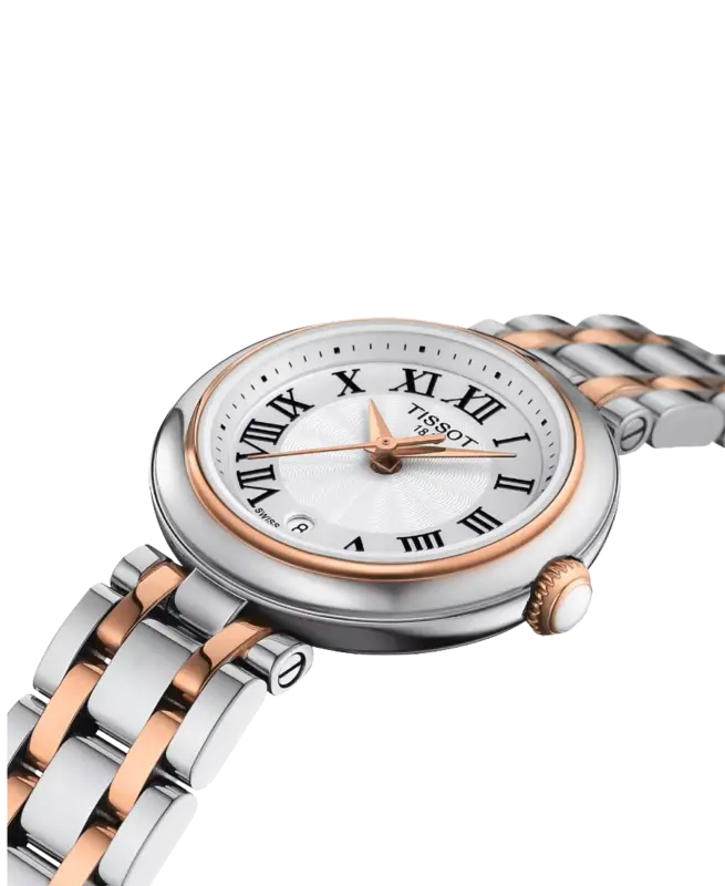 Tissot T-Lady Silverfärgad/Roséguldstonat stål 26 mm T126.010.22.013.01