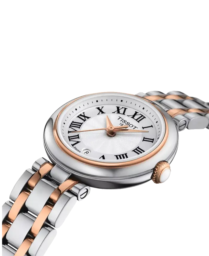 Tissot T-Lady Silverfärgad/Roséguldstonat stål 26 mm T126.010.22.013.01