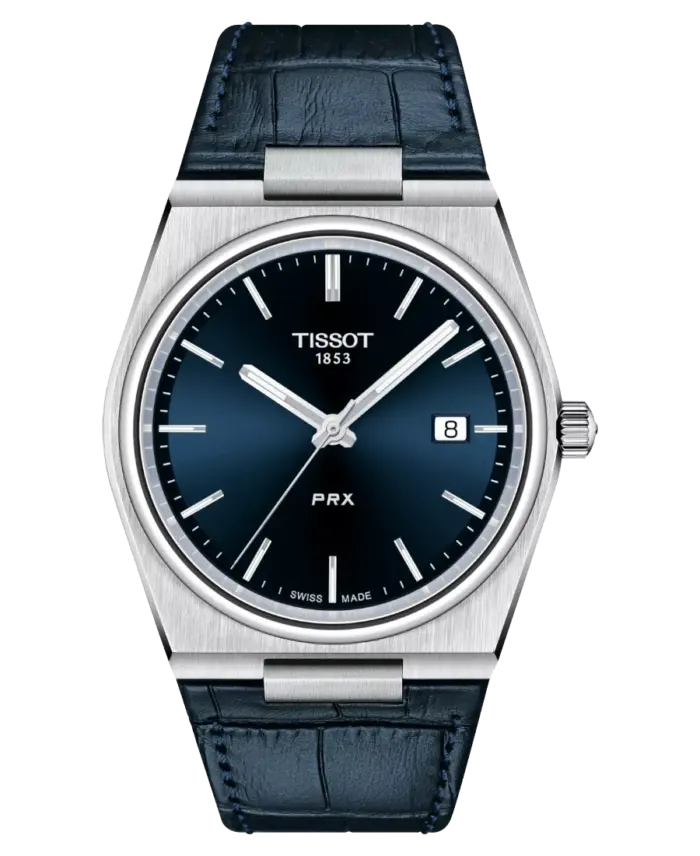 Tissot Prx Blå/Läder 40 mm - Bild 1