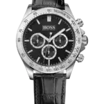 Hugo Boss Ikon Svart/Läder 44 mm 1513178