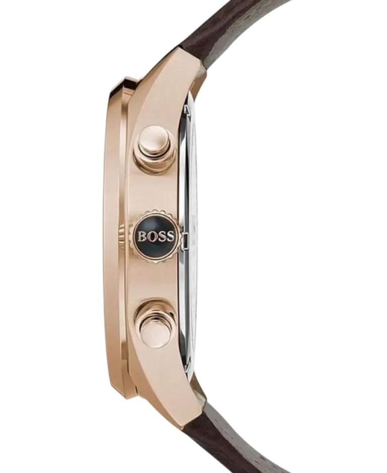 Hugo Boss Grand Prix Brun/Läder 44 mm 1513605