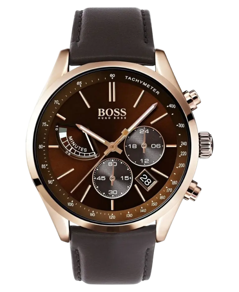 Hugo Boss Grand Prix Brun/Läder 44 mm 1513605
