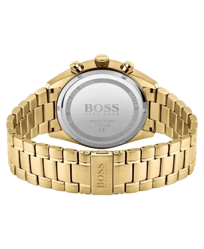 Hugo Boss Champion Kvarts Svart/Gulguld 44 mm