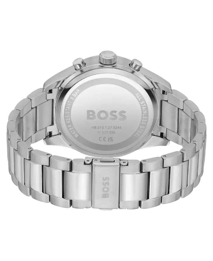 Hugo Boss View Kvarts Svart/Stål 44 mm