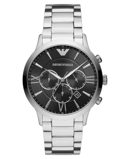 Emporio Armani Giovanni Kvarts Svart/Stål 44 mm