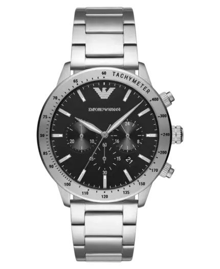 Emporio Armani Mario Kvarts Svart/Stål 43 mm
