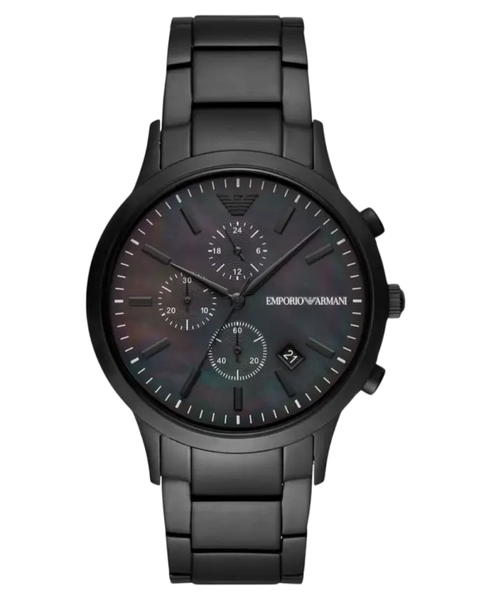 Emporio Armani Renato Svart/Stål 43 mm - Bild 1